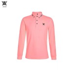 ANEW 어뉴골프 6종 남성 넥로고 긴팔 카라 티셔츠